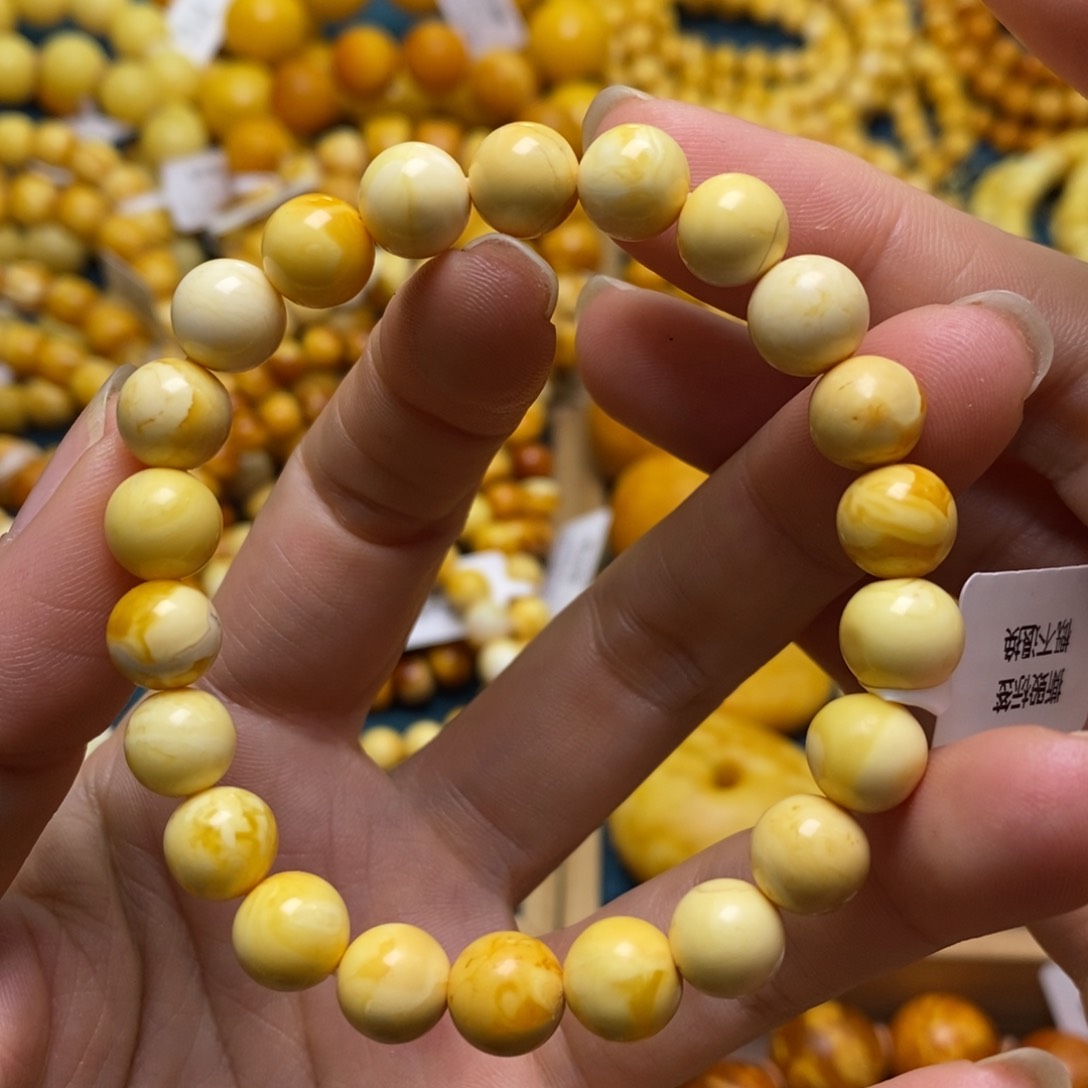 琥珀颈饰未镶嵌8.5加