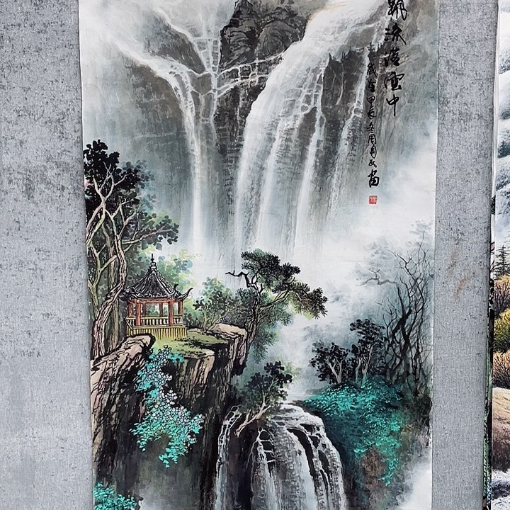 国画有*人周国民画芯140，70