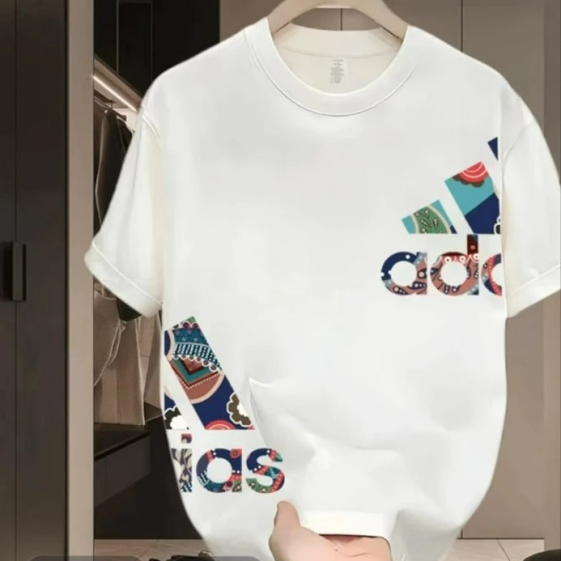 【一折粉丝福利】潮牌男女同款圆领百搭T恤-双