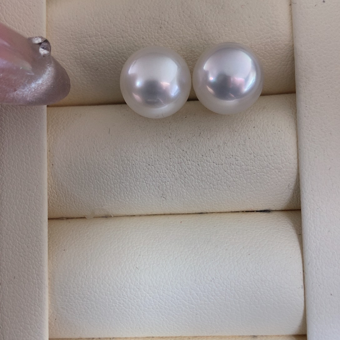 海水珍珠耳饰18K金镶嵌