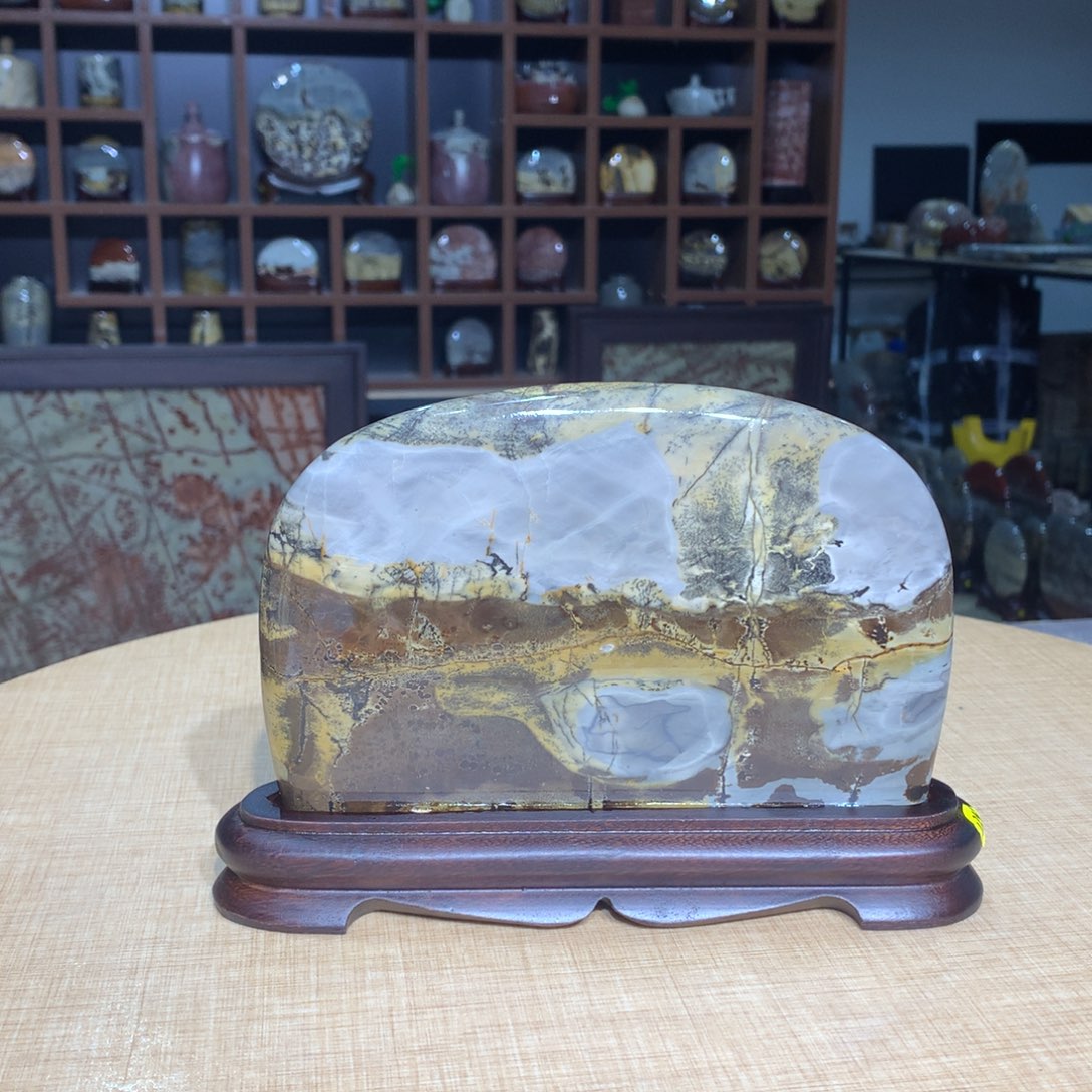 紫砂，广西国画石摆件，收藏观赏