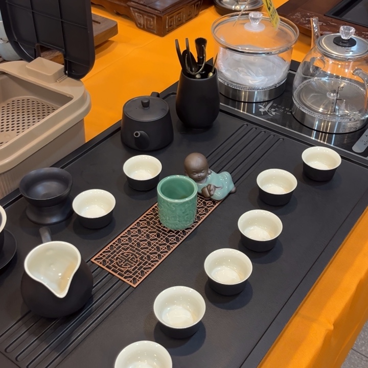 茶具一支口红解决