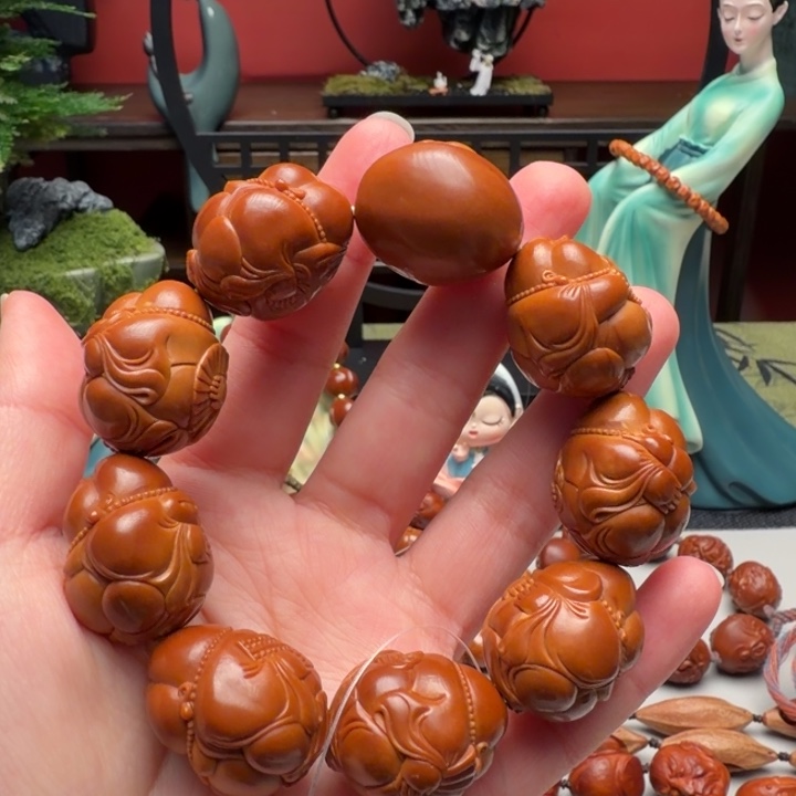橄榄核手串/手链大脸弥勒