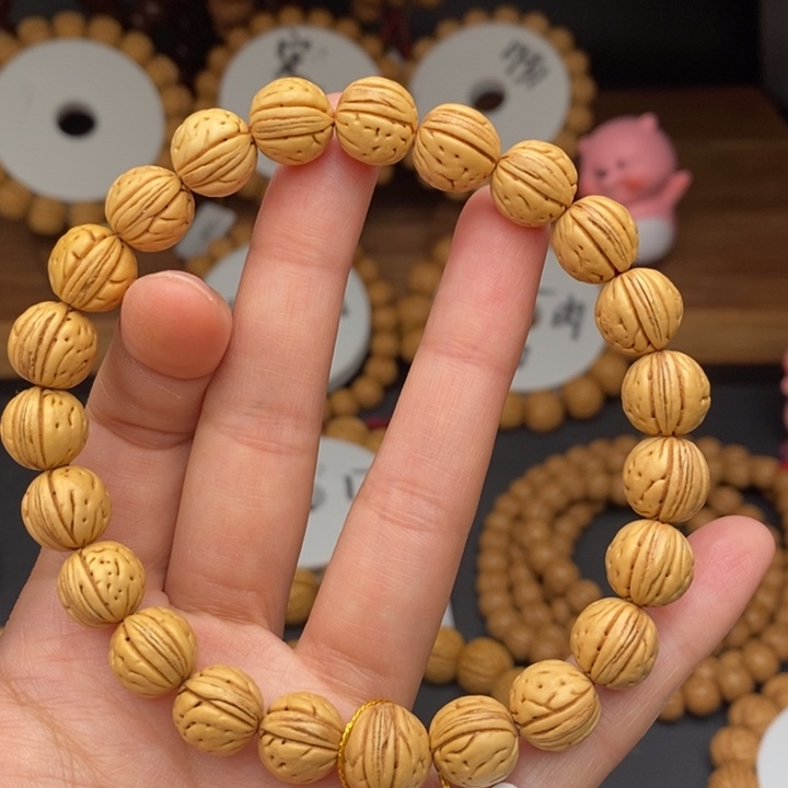 桃核手串金豆12…………