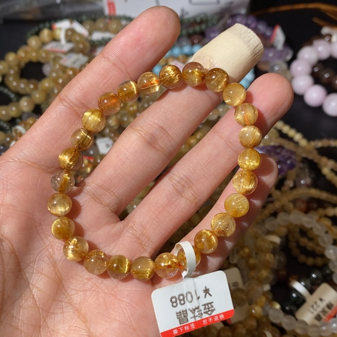 水晶手链未镶嵌我