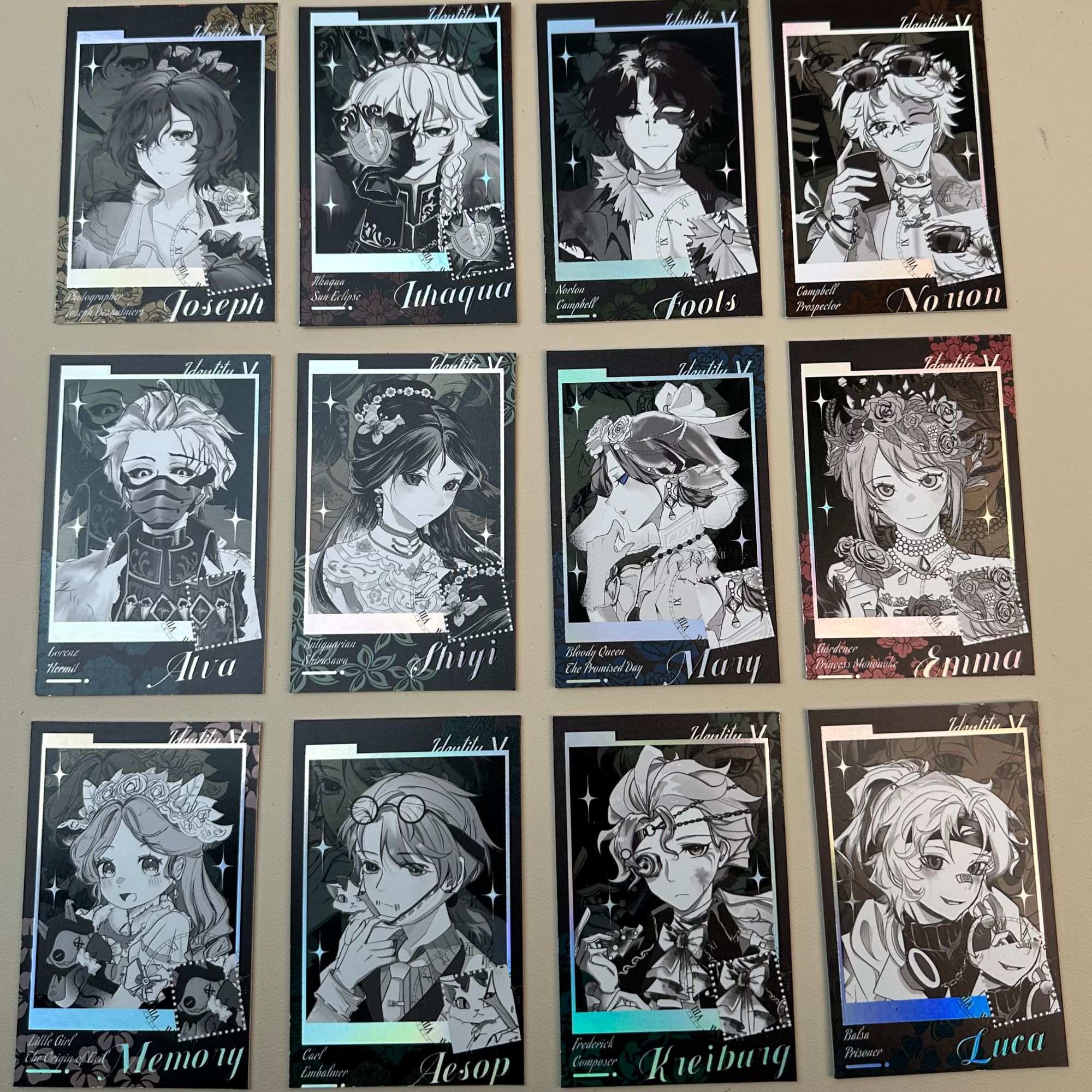 【拆包】第五人格 黑白派对系列 拍立得/透卡 同人周边