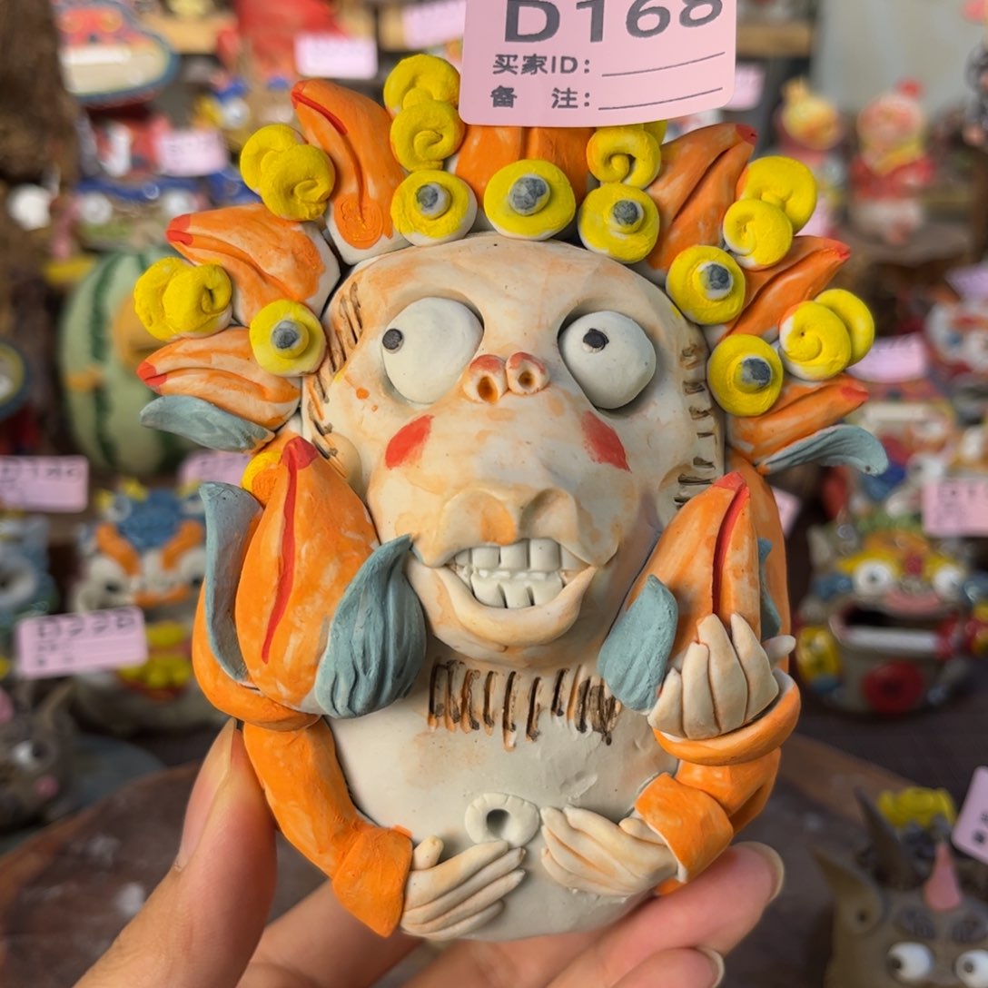 泥塑纯手工茶宠摆件
