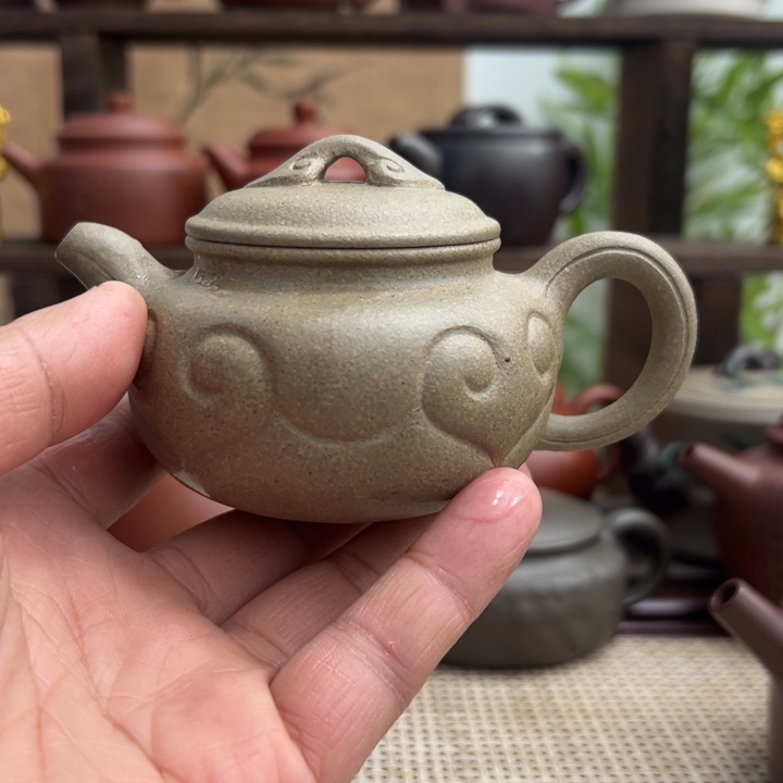 佛***说紫砂茶壶宜兴原矿紫砂仿古如意150ＣＣ