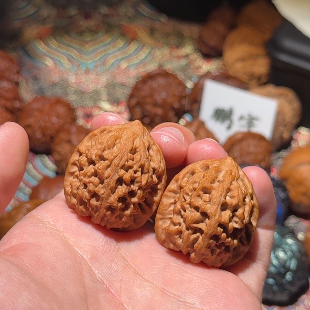 Y***8核桃把件1932号33太行龙纹文玩核桃