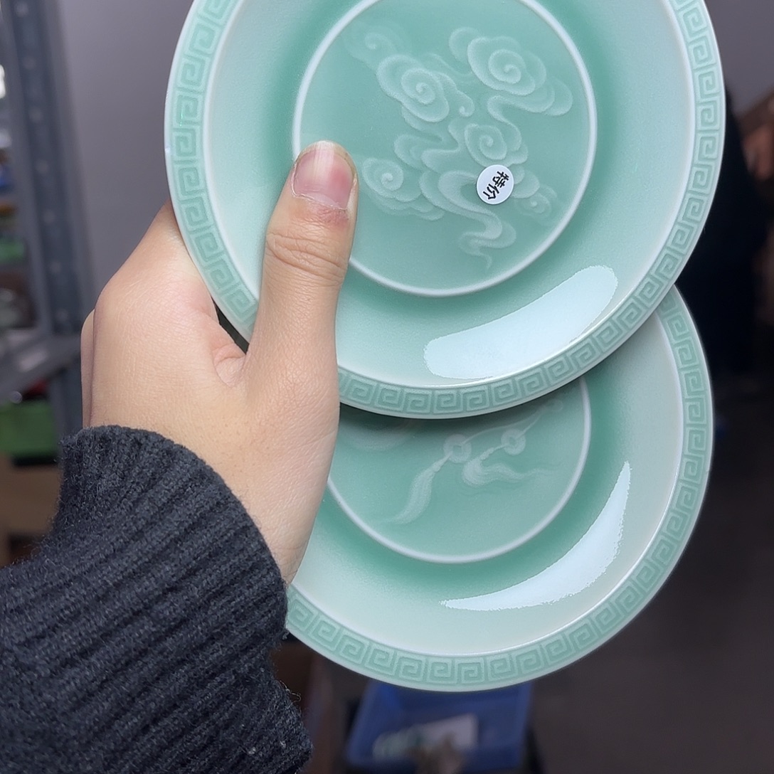 龙泉云间青瓷小米茶器