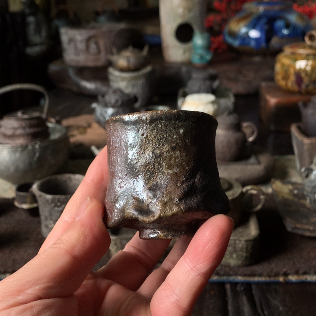 杯手工制作柴烧茶具
