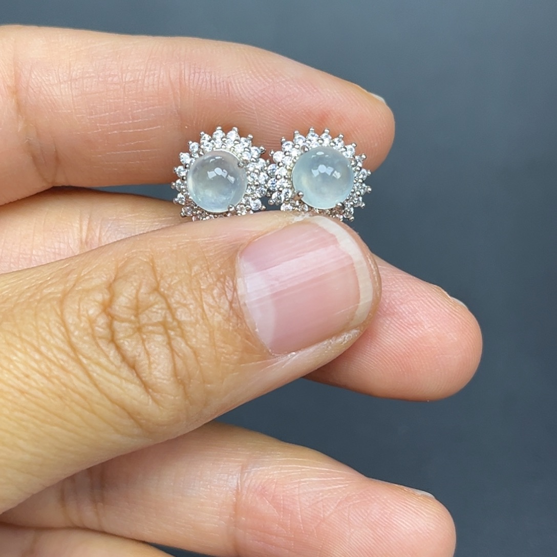 翡翠银S925镶嵌戒指