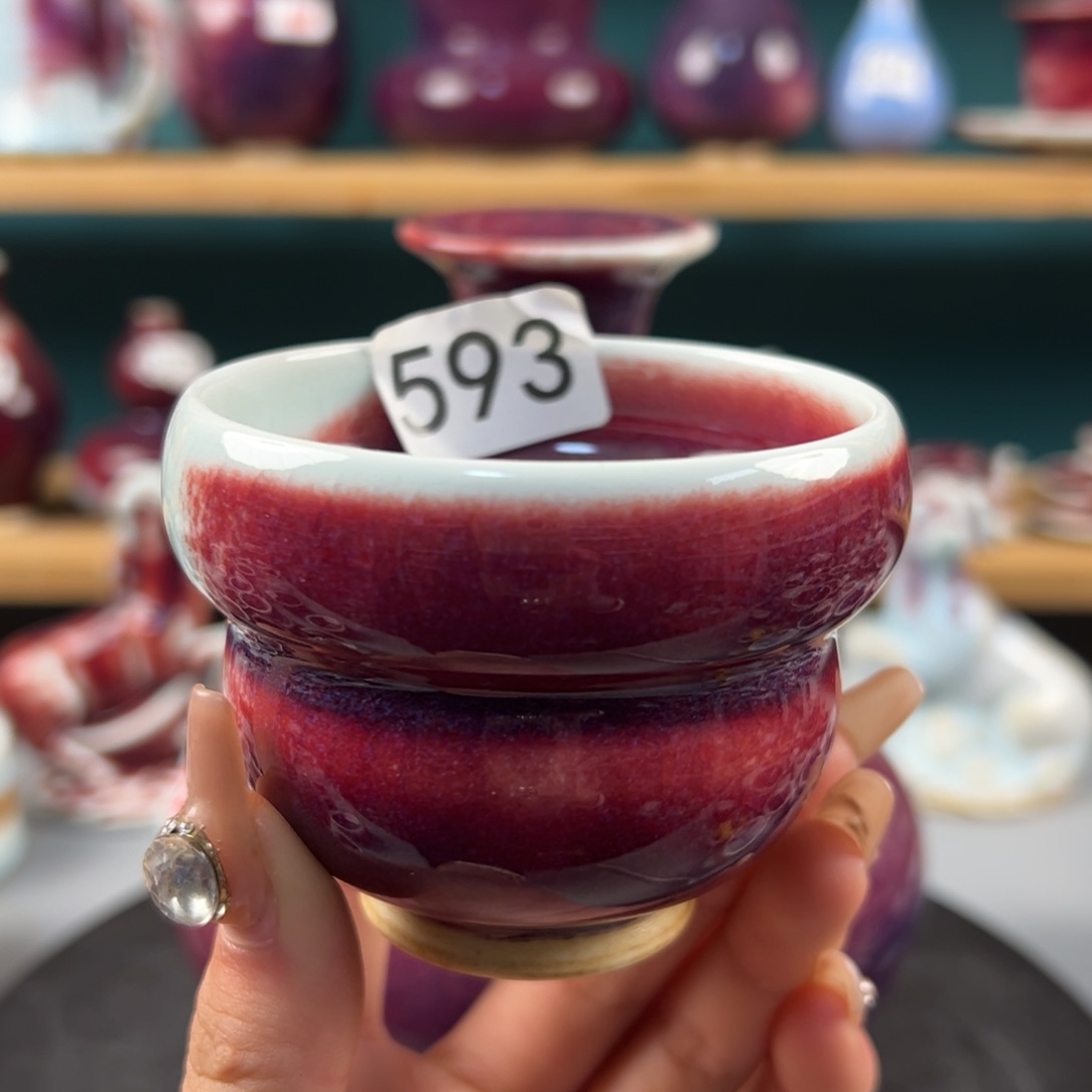 瓷片微瑕主人杯纯手工