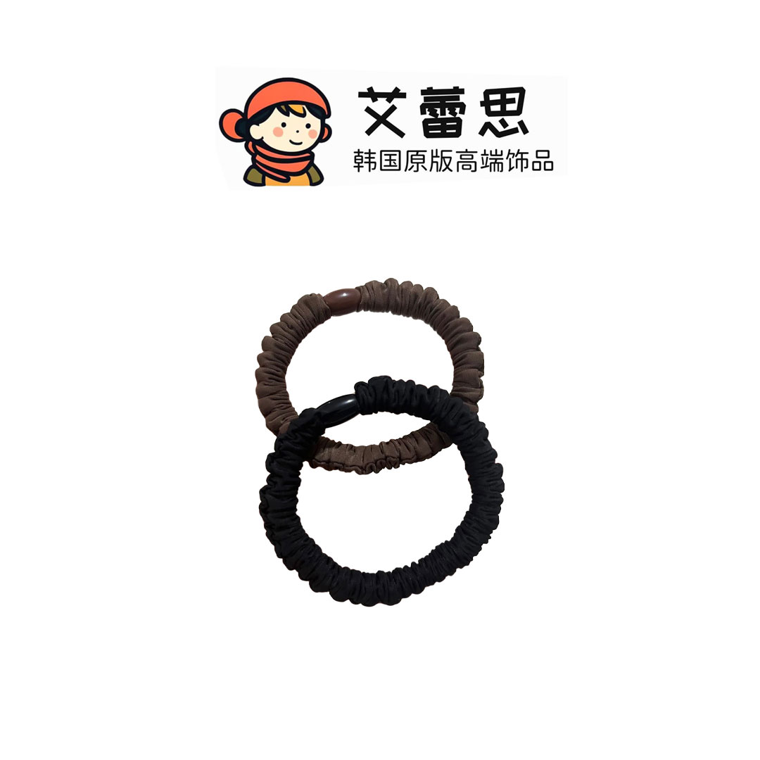 高弹力面膜真丝发圈女扎头发绳耐用橡皮筋高马尾简约百搭