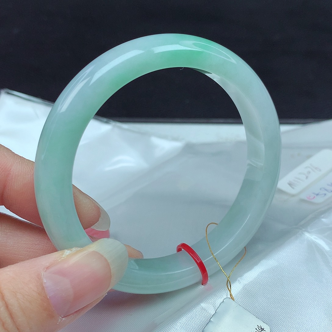 翡翠手镯未镶嵌58圈076