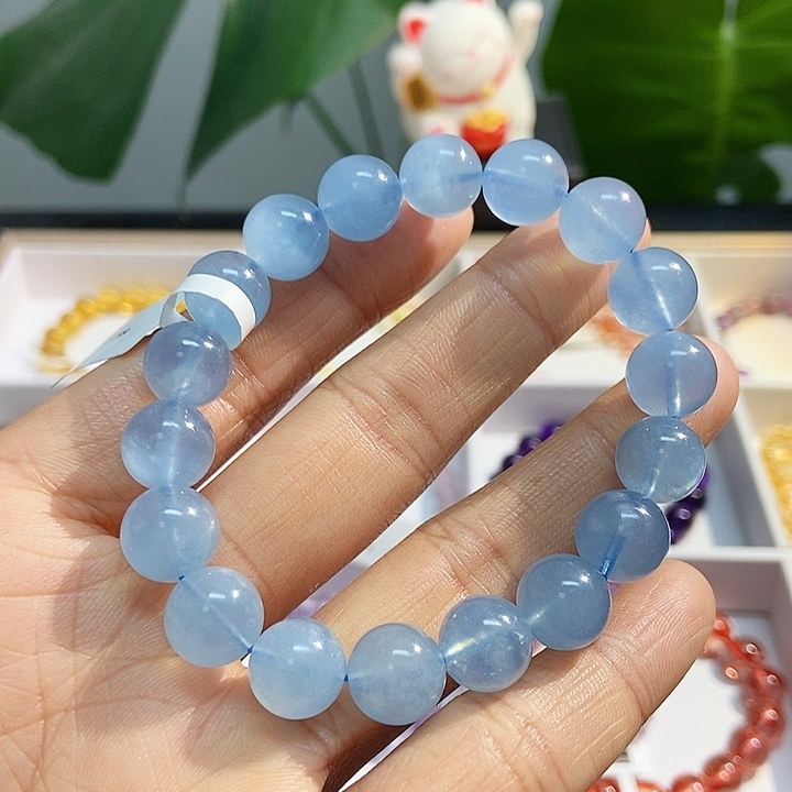 水晶手链未镶嵌海蓝宝