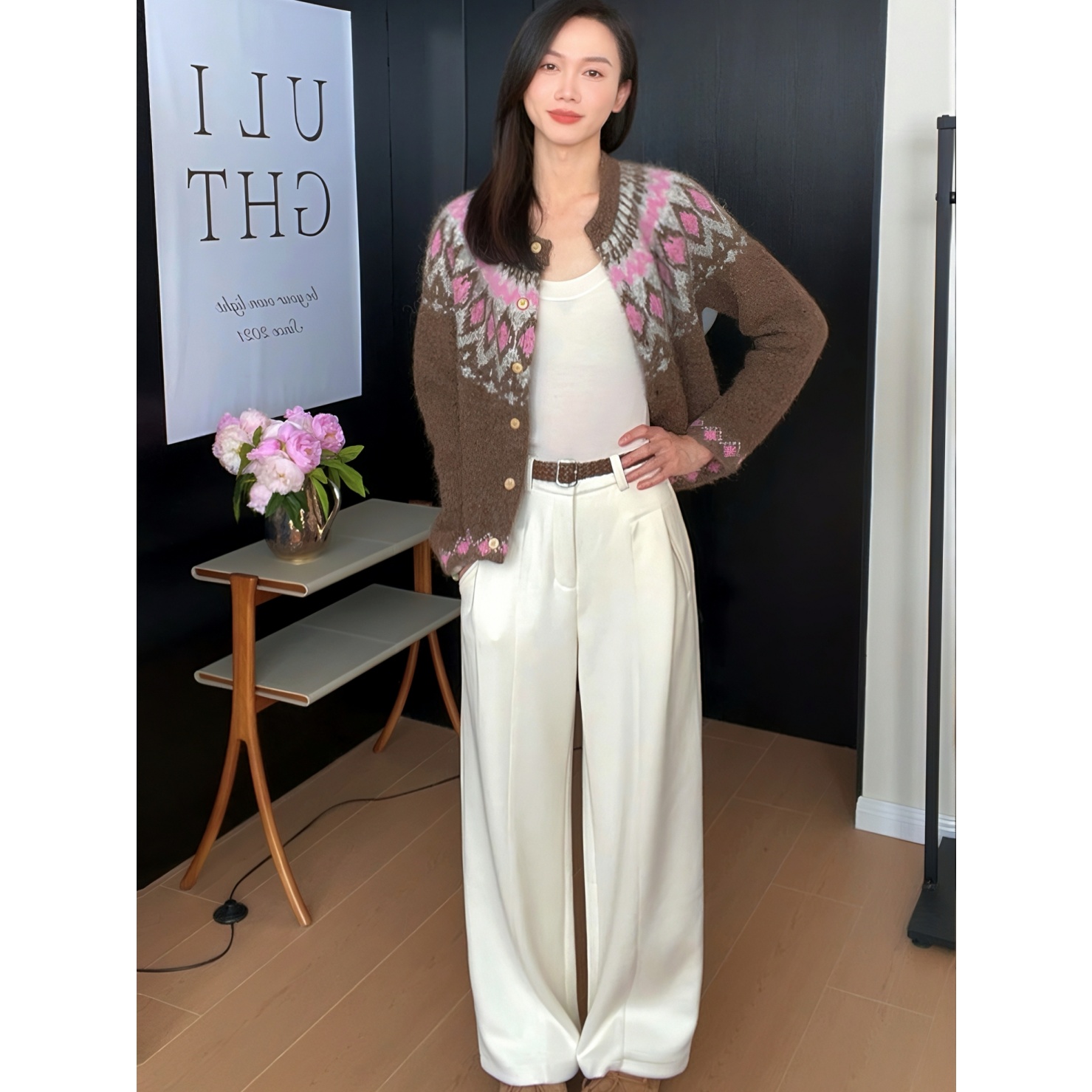 ulight【松弛解构】显瘦羊毛加厚直筒西装裤