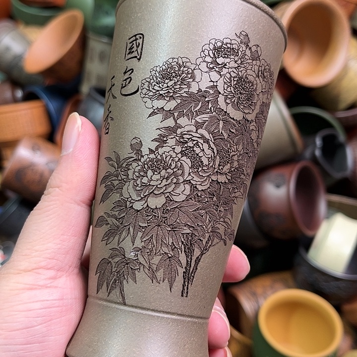 紫砂茶杯全手工紫砂主人杯