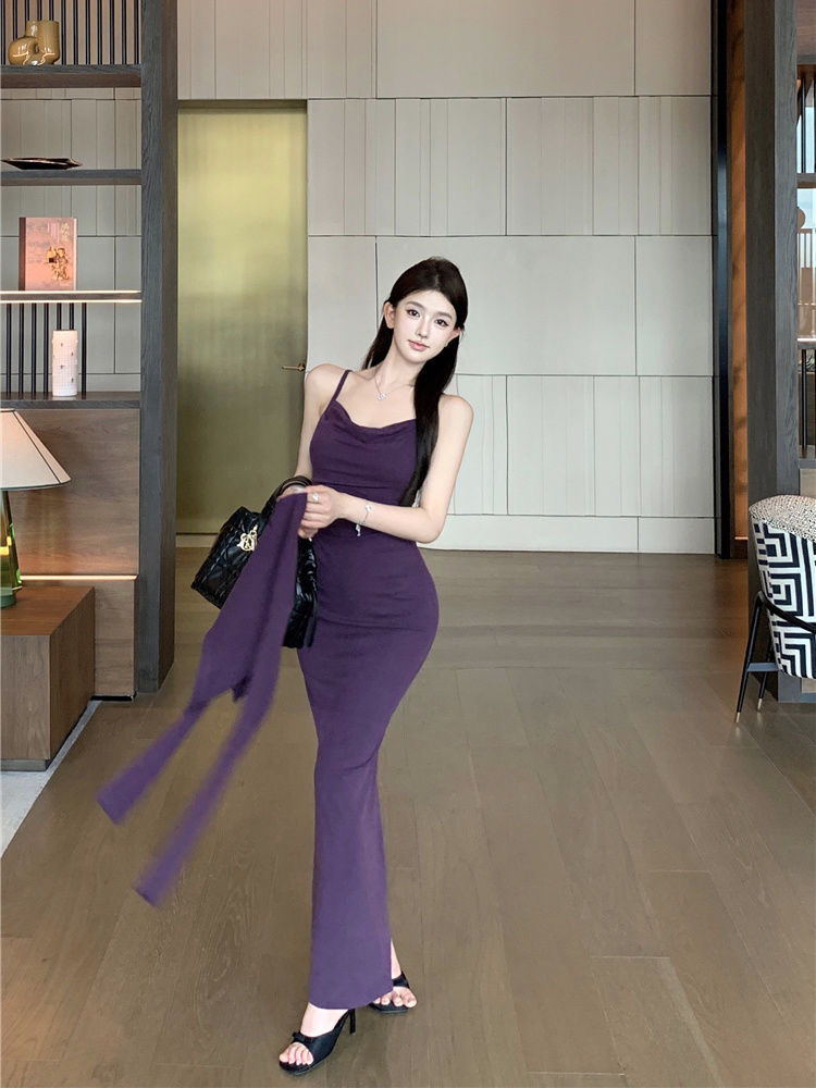 轻熟气质御姐修身两件套女装初秋新款时尚包臀吊带连衣裙性感套装