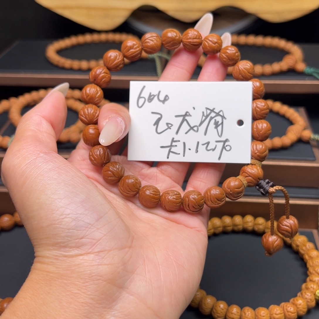 桃核吊坠秦岭野生龙纹桃核