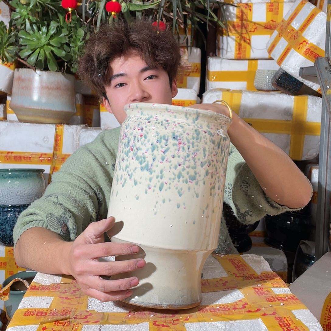 红陶宜兴紫砂花盆