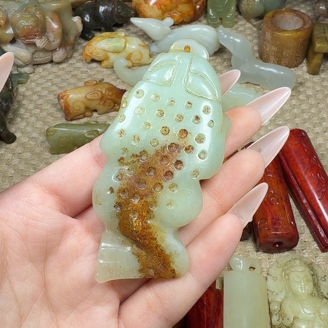 白玉菩提吊坠挂件
