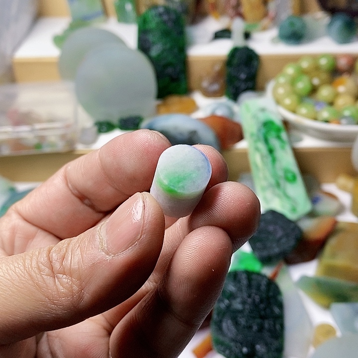 翡翠散珠天然翡翠A货