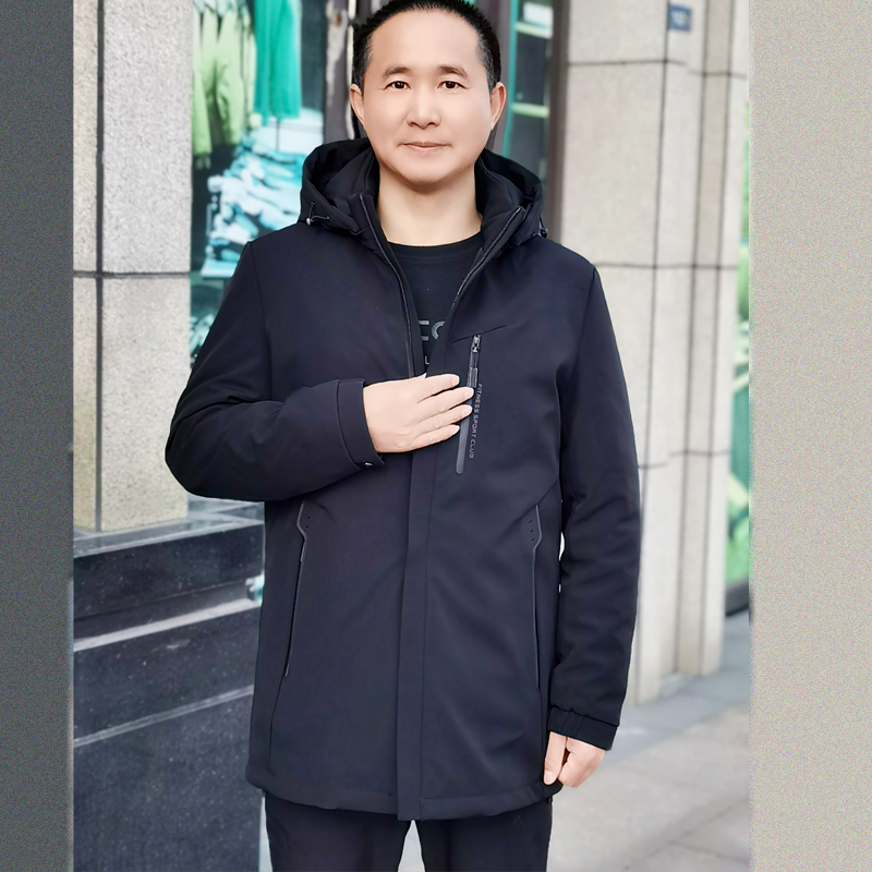 acome可脱胆商务鹅绒服保暖防寒商务休闲羽绒服加厚男式