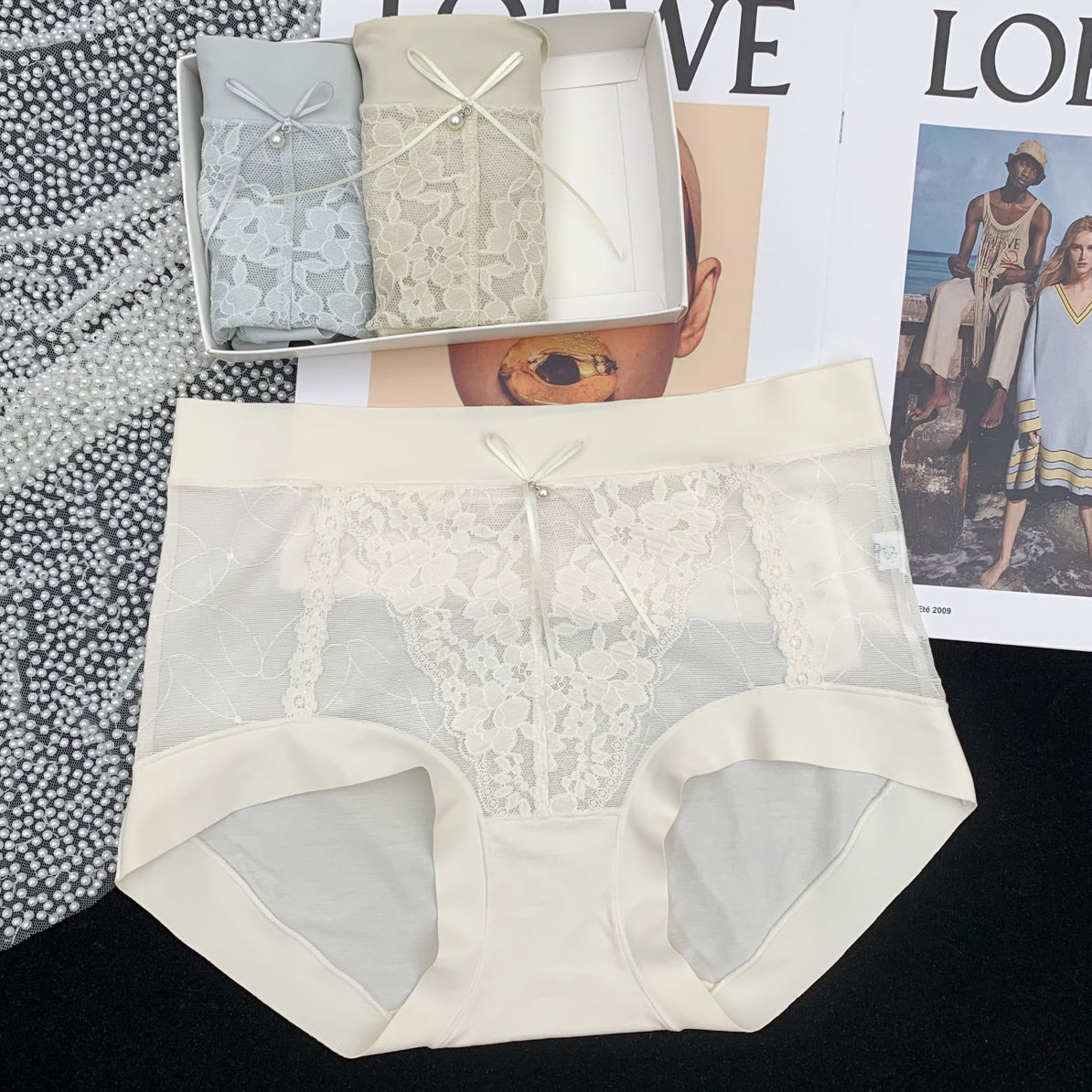 秋日迟迟～新款中高腰莫代尔棉舒适亲肤10A抑菌女士内裤【三条装】