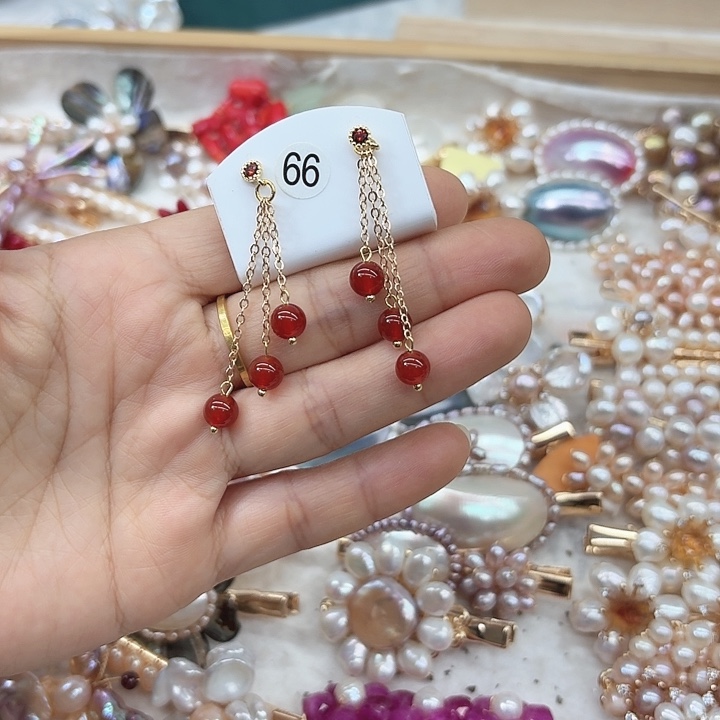 淡水珍珠发饰未镶嵌