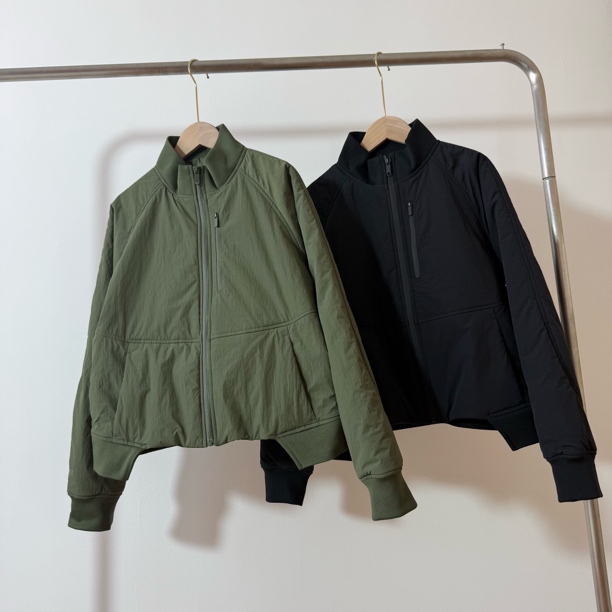秋冬款高品质版本立领Insulated夹棉短款飞行夹克外套小棉服