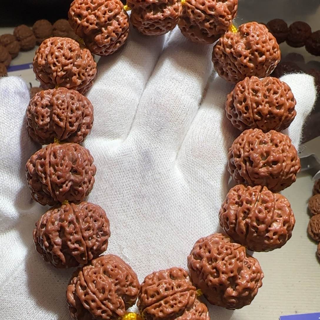 金刚菩提手串雨*霏梁如意梅花22+ ×18