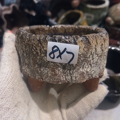 粗陶花盆手工花盆