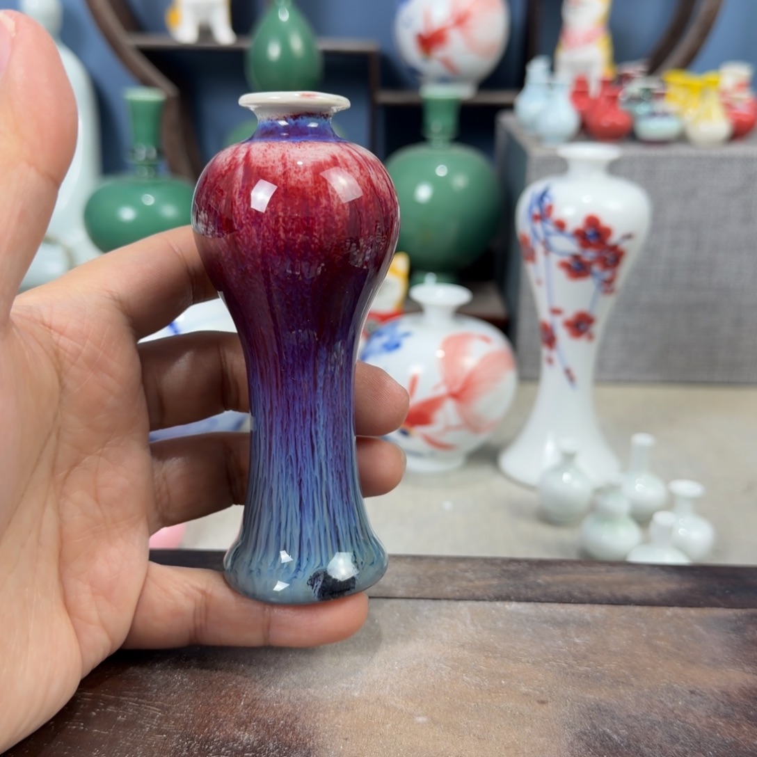 陶瓷手工小花器摆件