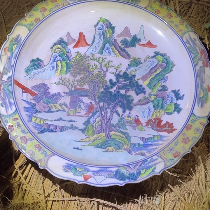 陶摆件景德镇高温瓷赏盘