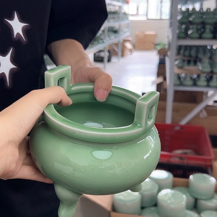 龙泉云间青瓷小米茶器