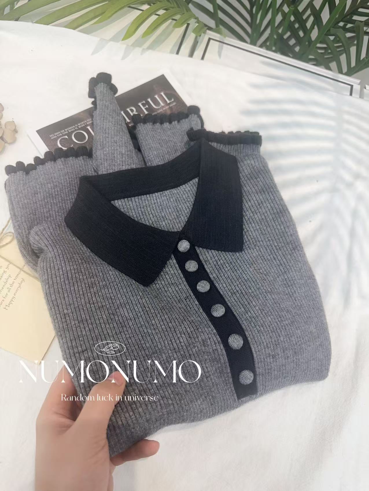 【韩国原单~】新款淑女温柔简约2025时尚长袖时尚百搭A81