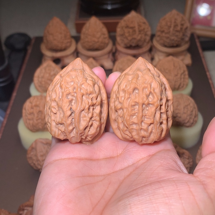 核桃文玩核桃把件平谷火苗