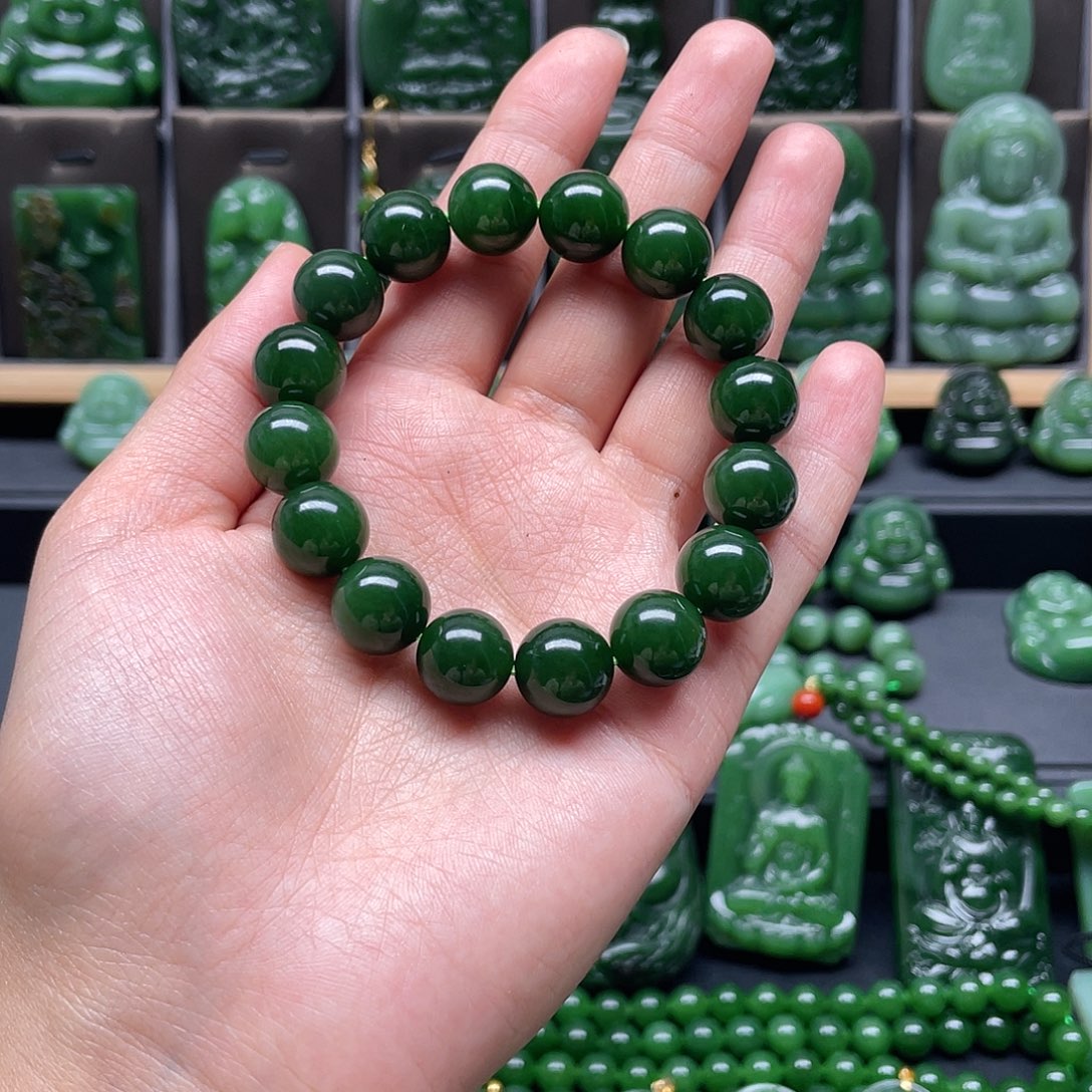 和田玉手链未镶嵌幸*姐