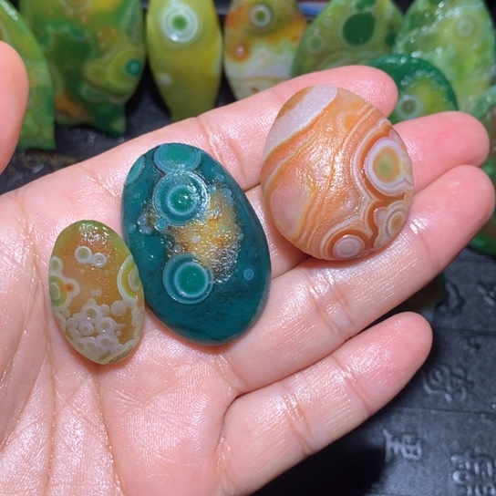 石英质玉珠宝半成品未镶嵌香*