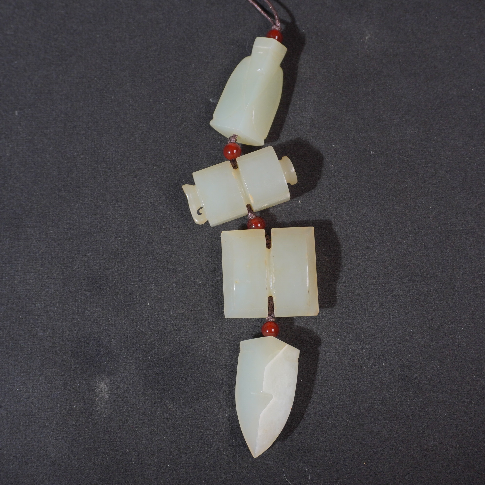 5BA17  清 和田玉多宝挂件