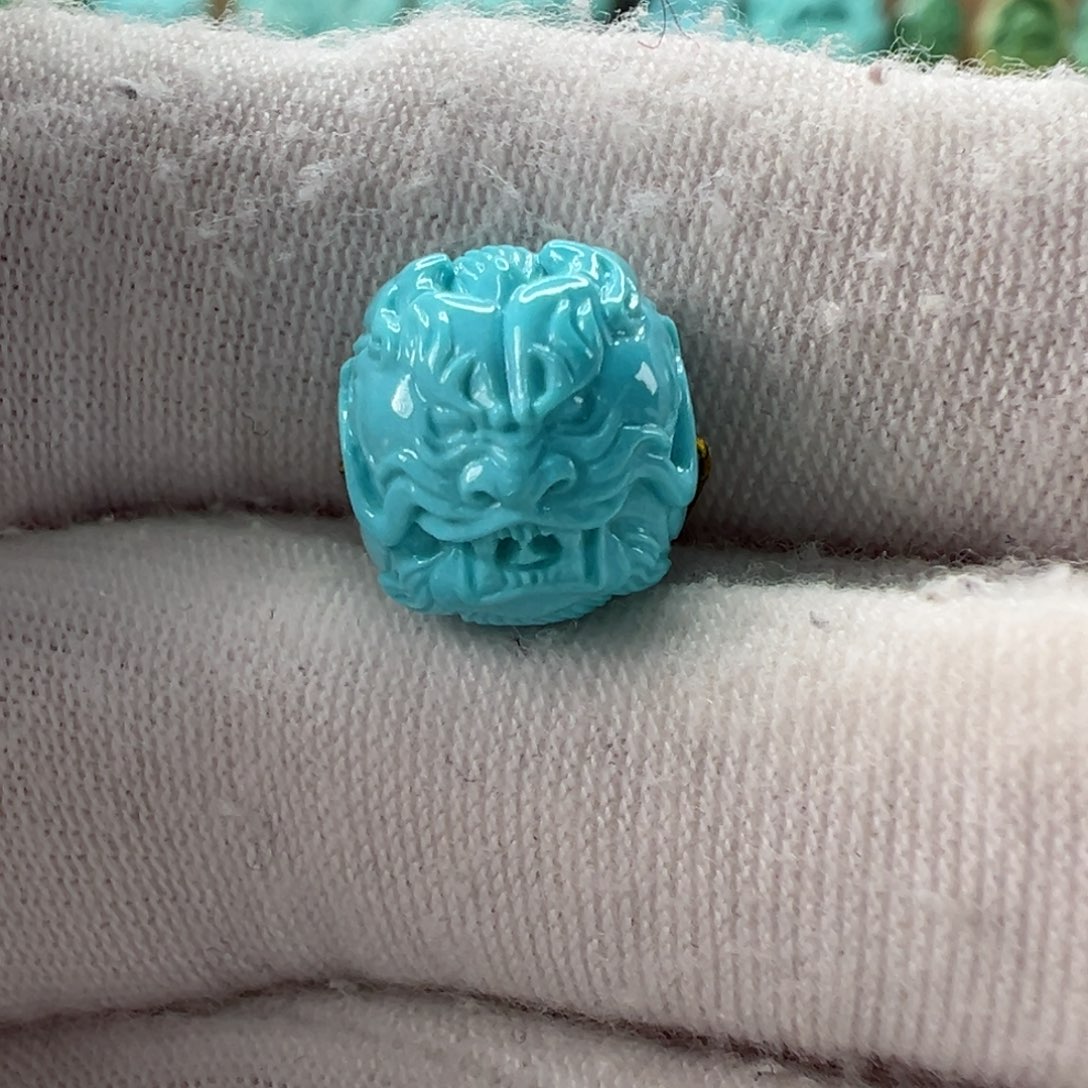 未镶嵌绿松石龙珠 10.9x9.7mm