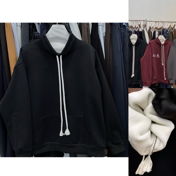 DX#Y1076 FL 日系口袋卫衣-加绒-baby绒 12-26