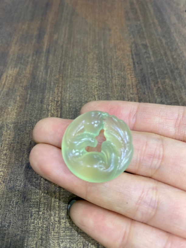 岫玉抱抱狐 福报平安 狐抱平安 愿你所求都如愿