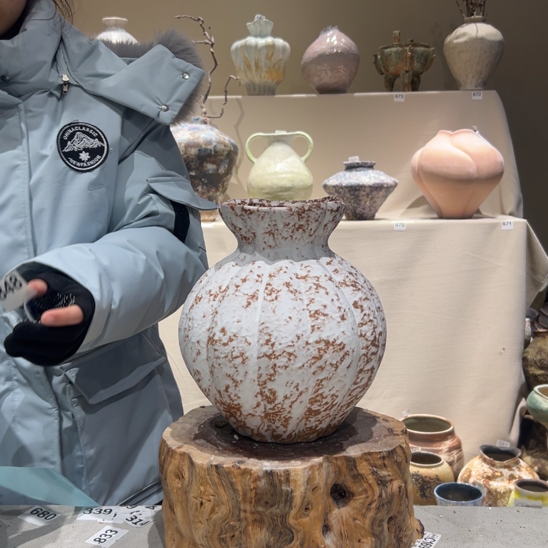 景德镇高温陶瓷花瓶摆件848花瓶摆件