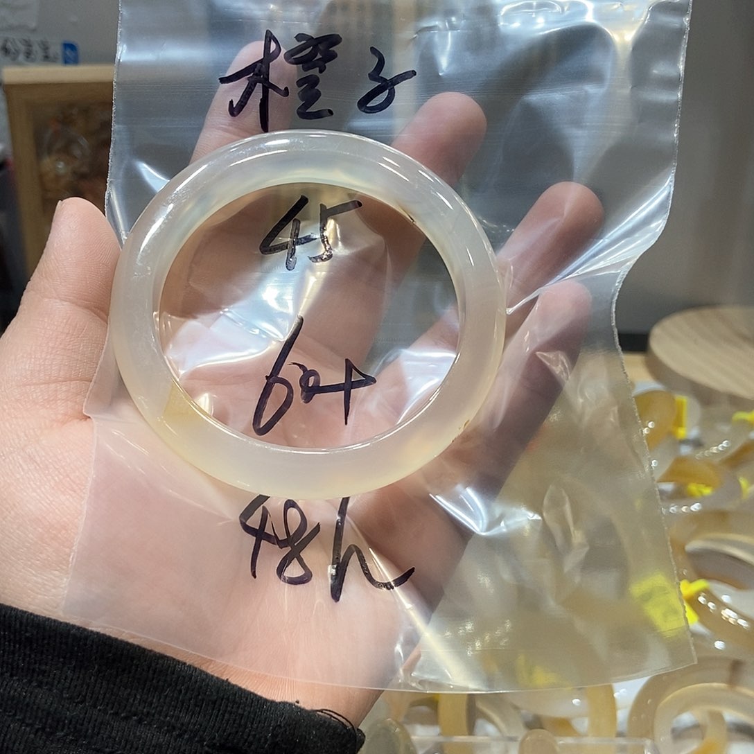 玛瑙/玉髓手镯未镶嵌橙*》