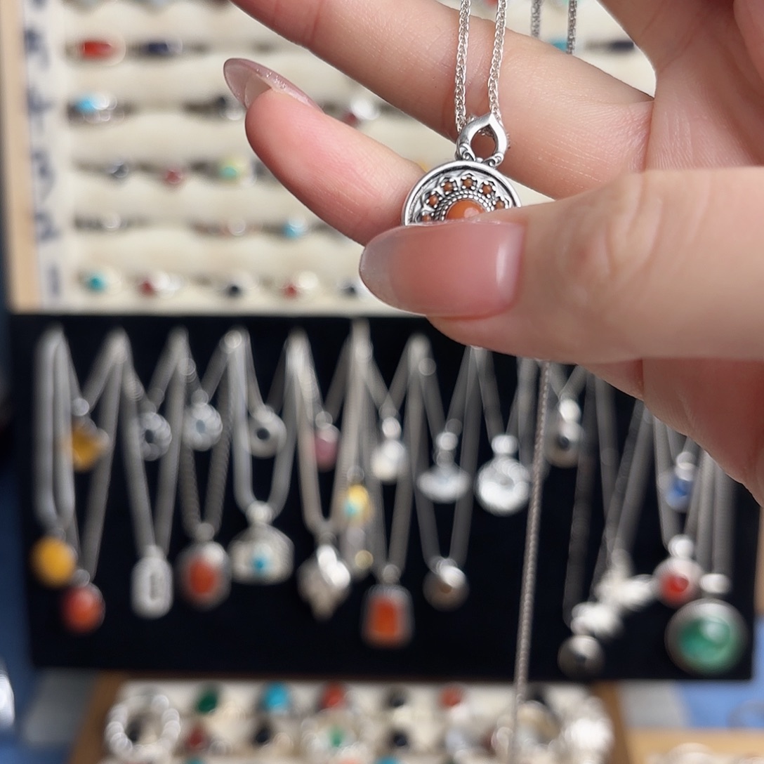 925银925银红项链