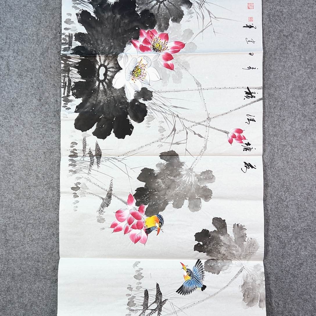 国画026 牡丹花盛开的季节
