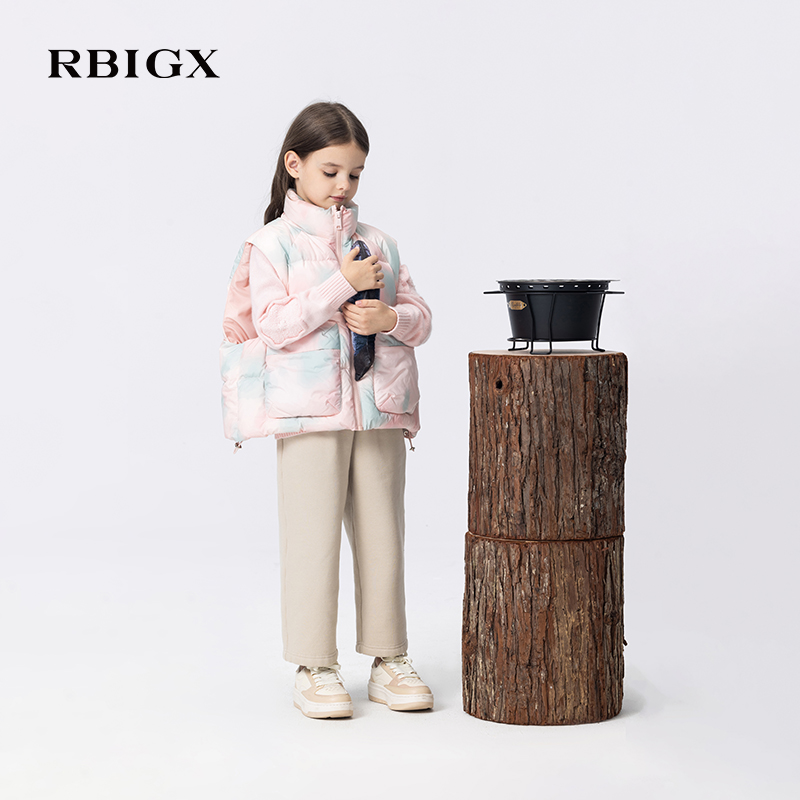 RBIGX瑞比克童装2025冬季新款轻薄背心中大童马甲YF4CR1876