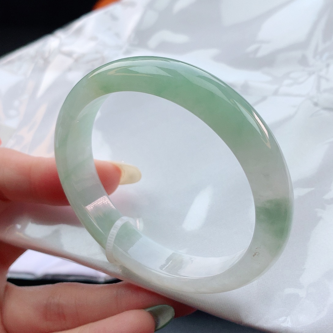 翡翠手镯未镶嵌55贵妃100152